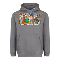 Storm Thanksgiving Coffee Drink Kids Cup Heavyweight Hoodie - CowhideDigitalArt