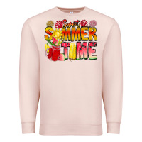 Pale Pink Sweet Summer Time Premium Sweatshirt - CowhideDigitalArt