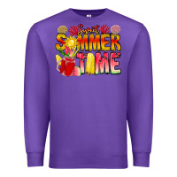 Purple Sweet Summer Time Premium Sweatshirt - CowhideDigitalArt