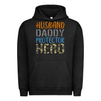 Pigment Black husband daddy protector hero Urban Hoodie - Artiststas