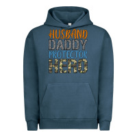 Pigment Midnight Navy husband daddy protector hero Urban Hoodie - Artiststas