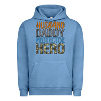 Pigment Pebble Blue husband daddy protector hero Urban Hoodie - Artiststas