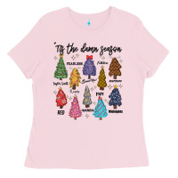 Bubblegum Pink tis the damn season music Ladies Tee - MaliasSmallBusiness