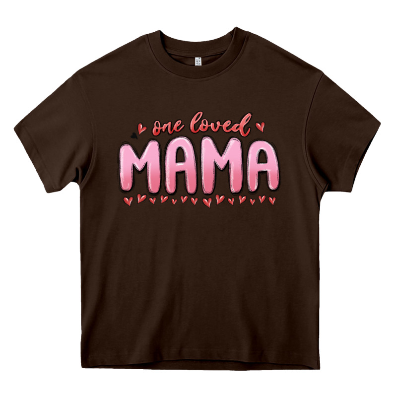 One Loved Mama Heavy Core Tee by MaliasSmallBusiness | Teevron