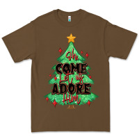 Cacao oh come let us adore him christmas tree Premium Tee - MaliasSmallBusiness