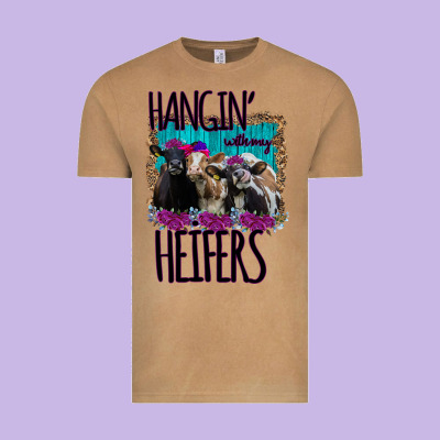 Hangin With My Heifers Vintage Tee Designed By Bettercallsaul