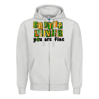 Dove Grey shut up liver you are fine Zipper Hoodie - FaDigitalArtStudio