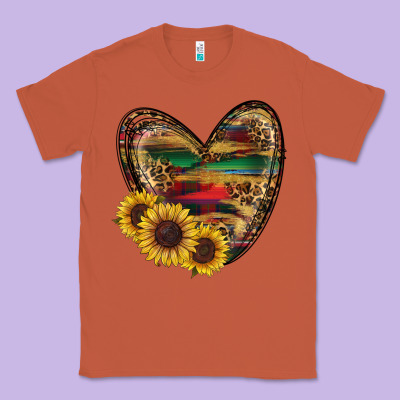 Sunflower Fall Heart Classic Tee Designed By Ranaportraitstore