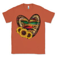 Copper Sunflower Fall Heart Classic Tee - RanaPortraitStore