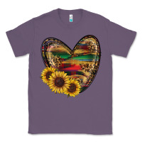 Lavender Sunflower Fall Heart Classic Tee - RanaPortraitStore
