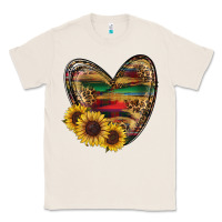 Natural Sunflower Fall Heart Classic Tee - RanaPortraitStore