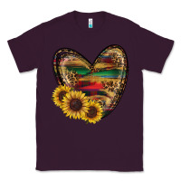 Plum Sunflower Fall Heart Classic Tee - RanaPortraitStore