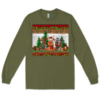 Army Green joy reindeer Long Sleeve Tee - Jasminsmagicworld