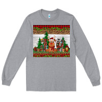 Heather Grey joy reindeer Long Sleeve Tee - Jasminsmagicworld