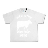Lunar Rock Life Is Better With Cows Around Urban Heavy Tee - Bettercallsaul
