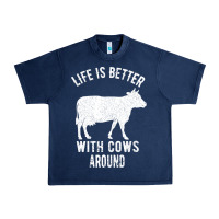 Navy Life Is Better With Cows Around Urban Heavy Tee - Bettercallsaul