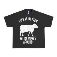 Pigment Black Life Is Better With Cows Around Urban Heavy Tee - Bettercallsaul