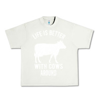 Pistachio Life Is Better With Cows Around Urban Heavy Tee - Bettercallsaul