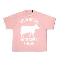Salmon Life Is Better With Cows Around Urban Heavy Tee - Bettercallsaul