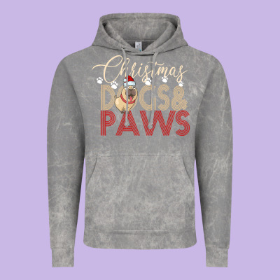 Christmas Dogs Paws Vintage Hoodie Designed By Bettercallsaul