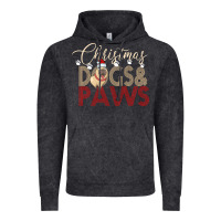 Vintage Black Christmas Dogs Paws Vintage Hoodie - Bettercallsaul