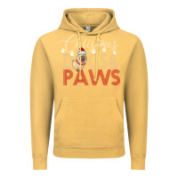 Vintage Mustard Christmas Dogs Paws Vintage Hoodie - Bettercallsaul
