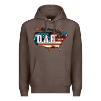 Coffee All american dad Premium Hoodie - FaDigitalArtStudio