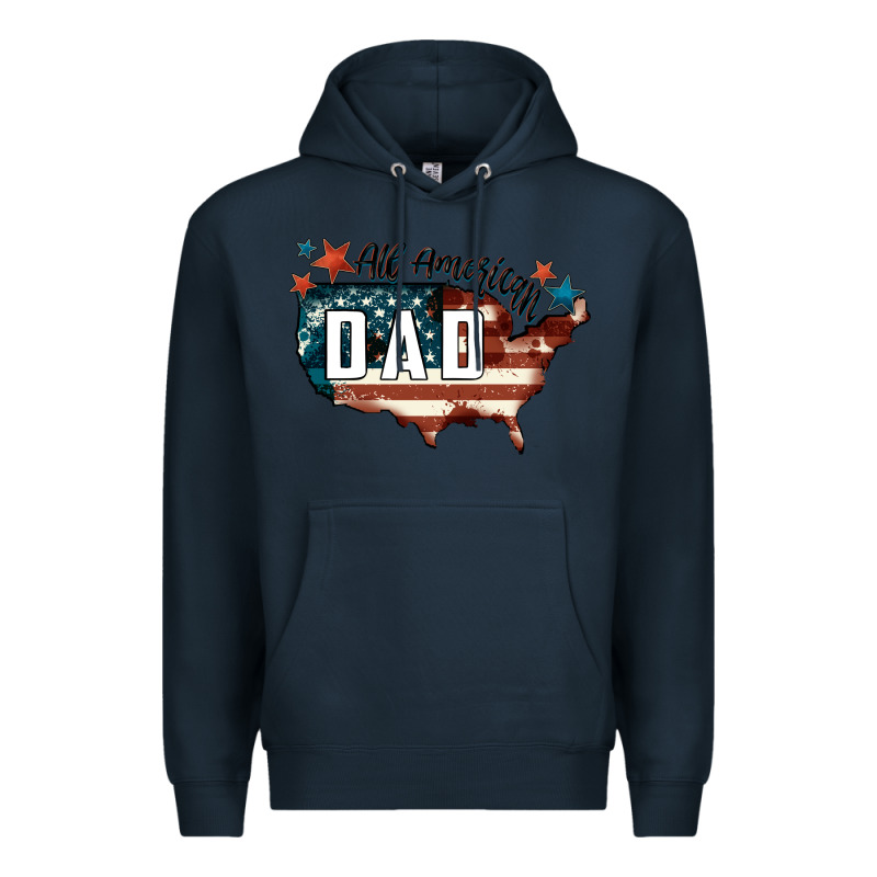 All American Dad Premium Hoodie by FaDigitalArtStudio | Teevron