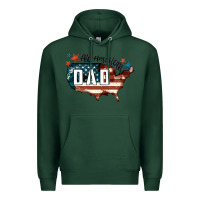 Sports Green All american dad Premium Hoodie - FaDigitalArtStudio