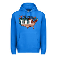 True Royal All american dad Premium Hoodie - FaDigitalArtStudio