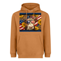 Meerkat Western 4th Of July Cow Heavyweight Hoodie - LillyAllenDesigns