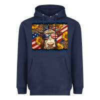 Western 4th Of July Cow Heavyweight Hoodie | Teevron