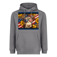 Storm Western 4th Of July Cow Heavyweight Hoodie - LillyAllenDesigns