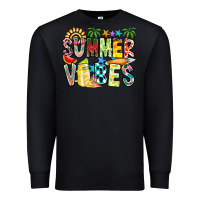 Black Summer Vibes Premium Sweatshirt - CowhideDigitalArt