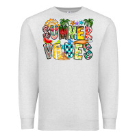 Oatmeal Heather Summer Vibes Premium Sweatshirt - CowhideDigitalArt
