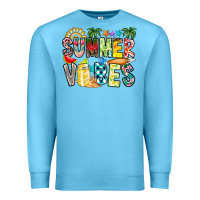 Ocean Blue Summer Vibes Premium Sweatshirt - CowhideDigitalArt