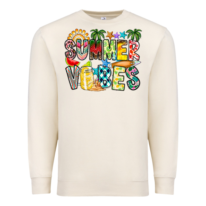 Summer Vibes Premium Sweatshirt by CowhideDigitalArt | Teevron