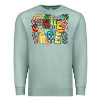 Seafoam Summer Vibes Premium Sweatshirt - CowhideDigitalArt