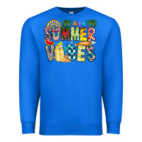 True Royal Summer Vibes Premium Sweatshirt - CowhideDigitalArt