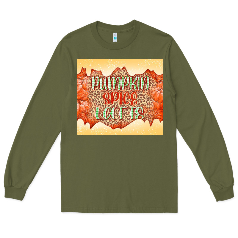 Pumpkin Spice Latte Long Sleeve Tee by NancyCooperArtShop | Teevron