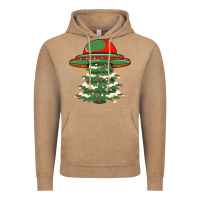 Vintage Coffee Ufo Christmas Pine Tree Vintage Hoodie - Bettercallsaul