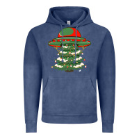 Vintage Denim Ufo Christmas Pine Tree Vintage Hoodie - Bettercallsaul
