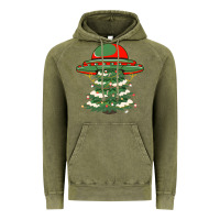 Vintage Olive Ufo Christmas Pine Tree Vintage Hoodie - Bettercallsaul