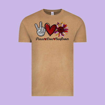 Peace Love Sunshine Sunflower Vintage Tee Designed By Bettercallsaul