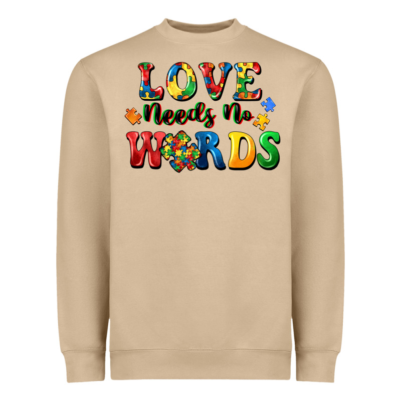 Love Needs No Words Heavyweight Sweatshirt by CowGirlArtShop | Teevron