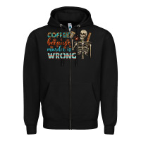Black coffee because murder is wrong bbs Zipper Hoodie - BundleAndBundleShop
