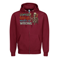 Burgundy coffee because murder is wrong bbs Zipper Hoodie - BundleAndBundleShop