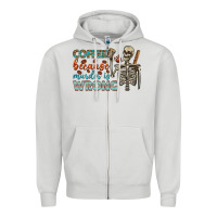 Dove Grey coffee because murder is wrong bbs Zipper Hoodie - BundleAndBundleShop