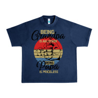 Navy Being Grandpa İs An Honor Being Papa İs Priceless Urban Heavy Tee - Bettercallsaul
