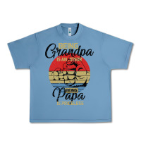 Pebble Blue Being Grandpa İs An Honor Being Papa İs Priceless Urban Heavy Tee - Bettercallsaul